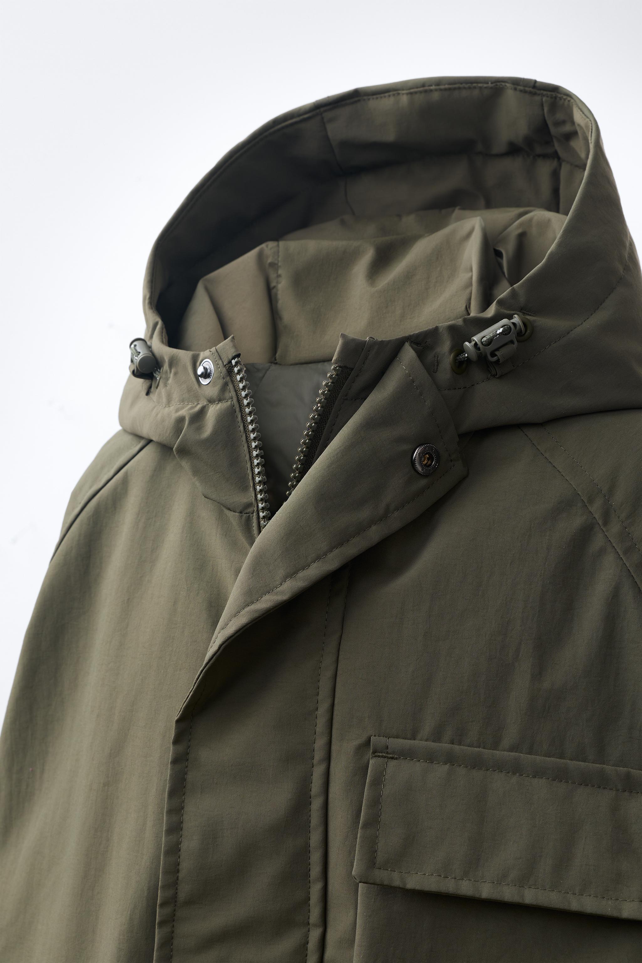 WATER-REPELLENT HOODIE PARKA